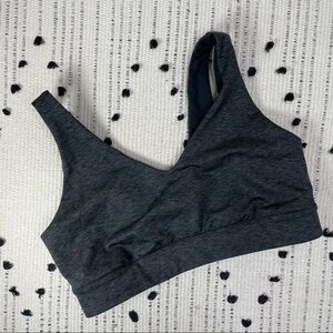 CORE 10 Heather Grey Black Sports Lounge Bra S